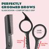 Eyebrow Trimming Scissors with Combs, Eyebrow Cutter Hair Removal Eyebrow Scissors,Eye brow razors, Eyebrow trimmer for women,Gifts For Men Women Stocking Stuffers (Black) view 3