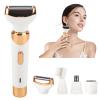 Beanify Electric Razor for Women Men,4 in 1 Painless Ladies Wet & Dry Body Razors and Facial Hair Remover, Rechargeable Painless Hair Removal Kit for Nose Face Body Leg Bikini Arm Hair view 1