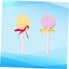 EXQUIMEUBLE 2Pcs Lollipop Shaped Foot Care Scrubber Dead Skin Remover Tool for Calloused Feet Mixed Color Pumice Stone for Home Pedicure view 4