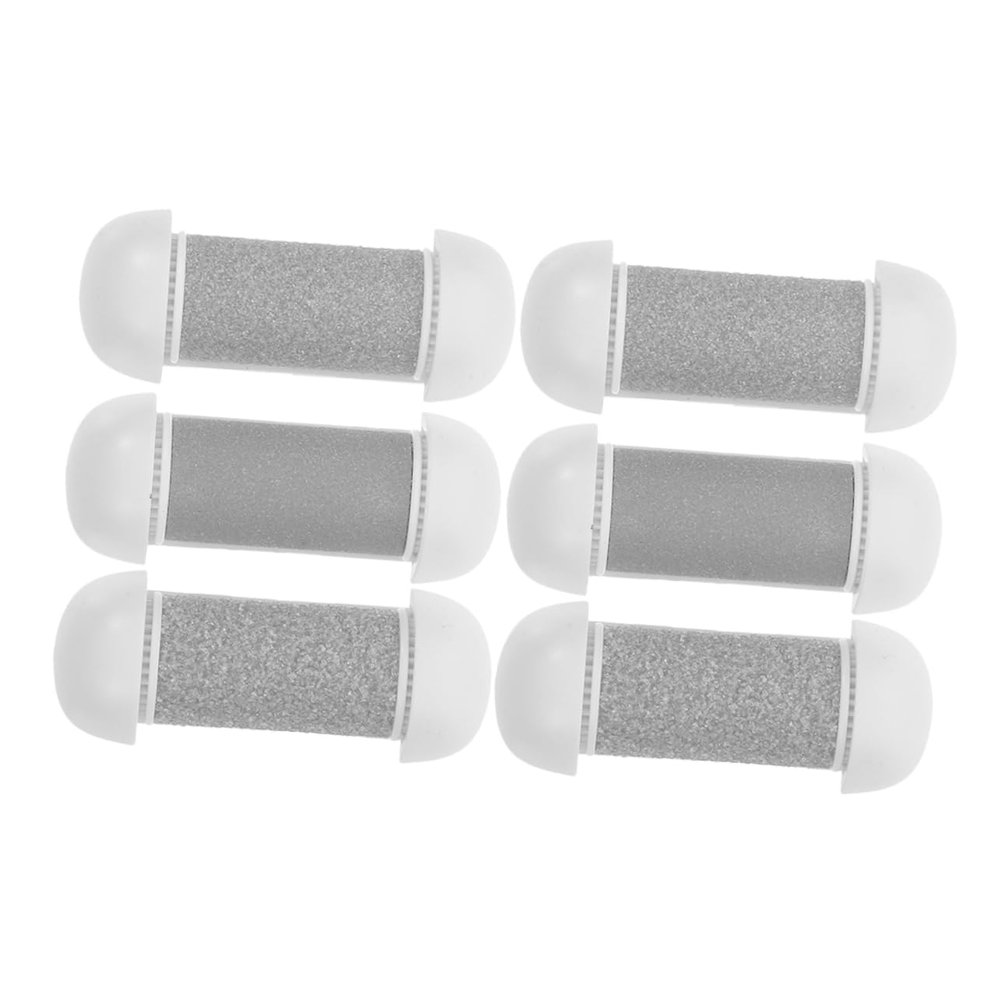 6pcs Electric Remover Rollers: Replacement Heads for Pedicure Tools - Coarse Refill Head - Foot File Roller Refills Easy Installation