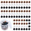 100 Pcs Small Mini Hair Clips for Women and Girls, Tiny Claw Clips Pins Clamps Non Slip Accessories for Thin Hair Styling, Bangs Hair Clip Hairclips (3 Colors) view 1