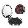 KKLWEGU Beautiful Red Rose Flowers Compact Pocket Mirror,1x/2x Cosmetic Mirror Portable Folding Handheld Mirrors Portable Travel Makeup Mirror for Women Girls view 1