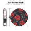 KKLWEGU Beautiful Red Rose Flowers Compact Pocket Mirror,1x/2x Cosmetic Mirror Portable Folding Handheld Mirrors Portable Travel Makeup Mirror for Women Girls view 3