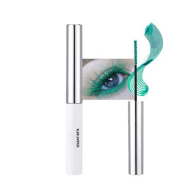 BINGBRUSH Colored Mascara for Eyelashes, Voluminous Colorful Mascara, Pink Purple Blue Green Red-Lengthening, Defining, Curling, Multiplying Formula (#03-Emerald green, 1 Count (Pack of 1))