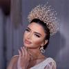 Crystal Pearl Bridal Hair Vine Wedding Accessories view 3