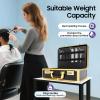 BIXIBIN Professional Hairdressing Case, Large Capacity Makeup & Barber Tool Organizer with Lock, Shoulder Strap, Fireproof for Travel, Salon, Cosmetologists view 4