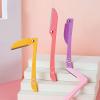 3 Packs Eyebrow Razor for Women, Eyebrow and Facial Hair Removal, Shaver, Gentle Facial Hair Remover, Dermaplaning Tool for Peach Fuzz Removal, Face Razors for Women, Eyebrow Trimmer view 3