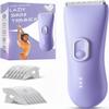 Bikini Trimmer for Women - Painless Pubic Hair Trimmer with 3 Shaving Speeds, IPX7 Waterproof Electric Razor, Cordless Womens Bikini Shaver for Sensitive Skin view 1