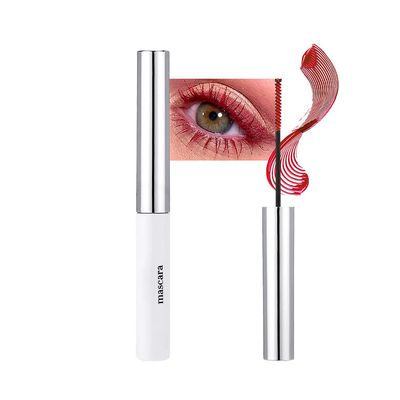 BINGBRUSH Colored Mascara for Eyelashes, Voluminous Colorful Mascara, Pink Purple Blue Green Red-Lengthening, Defining, Curling, Multiplying Formula (#07-Red, 1 Count (Pack of 1))