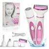 Beanify Wet & Dry Electric Razor for Women Men,4 in 1 Rechargeable Led Display Electric Shaver and Facial Hair Remover,Painless Ladies Body Razors for Nose Face Body Leg Bikini Arm Hair view 1