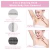 Beanify Wet & Dry Electric Razor for Women Men,4 in 1 Rechargeable Led Display Electric Shaver and Facial Hair Remover,Painless Ladies Body Razors for Nose Face Body Leg Bikini Arm Hair view 3