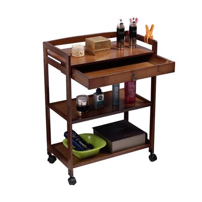 Beauty Salon Trolly Embroidery Gallery Beauty Salon Trolley Solid Wood Beauty Trolley (Brown Size: 60 33 80CM)