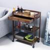 Beauty Salon Trolly Embroidery Gallery Beauty Salon Trolley Solid Wood Beauty Trolley (Brown Size: 60 33 80CM) view 3