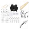 NinthAvenue Basics 1Set Body Piercing Jewelry Kit for Ear Eyebrow Navel and Nose Assorted Styles Durable Comfortable Wear for Women view 3