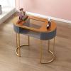 DESALAI Nail Tech Desk Artist Hand Manicure Table, Professional Modern Nail Beauty Workstation Wooden Salon Spa Nail Desk with Drawers and 3 Layers Storage Cabinet,Home Beauty Salon Equipment view 2