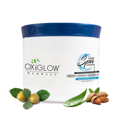 OxyGlow Herbals Hair Spa Cream|Revitalizes Dry Scalp|Normalize Oil Secretions|Deep Nourishment for roots & Smoothesn Hair|250Grams
