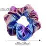 16Pcs Shiny Metallic Hair Scrunchies for Women and Girls, 4.33Inch Elastic Hair Ties for Hair Accessories, Party, Club, School Activities etc (Star Pink) view 3