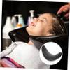 BESTYASH Rubber Hair Wash Neck Rest Pillow Black Gel Cushion for Shampoo Bowl Salon Accessories for Hairdressing and Estheticians view 2