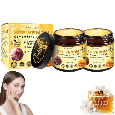 Bee Venom Comprehensive Cream, Professional Bee Venom Skin Treatment Cream, Bee Venom Skin Restoration Cream-50g, Repair, Moisturize and lift 3 in 1, for All skin Types (2 Pack)
