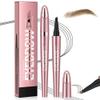 2025 New Waterproof Eyebrow Pen, 3D Microblading Eyebrow Pencil, Long-Lasting Eye Brow Pencil, 4-Fork-Tip Magic Eyebrow Pen, Create Natural Hair-Like Eyebrows (Light Brown) view 1