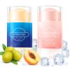 BTYJLEBE Crack Feet Prevention Stick Strength Moisturizer Foot Lotion Stick for Cracked Heels Refreshing Hydrates Callus Skin Softene for Dry Cracked Feet Knees Elbows Hands (2pcs blue  peach) view 1