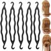 10 Pcs Plastic Hair Bun Maker Hair Holders Twist Shaper Hair Donuts DIY Hair Styling Accessories Bun and Crown Shapers Hair Accessories, Bun and Crown Shapers view 1