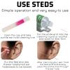 Gusruvti 180 Pcs Ear Piercing Cleaner Floss Disposable earring piercing hole cleaner, Ear Piercing Care Cleaning Line Tool, Earring Hole Cleaner Floss Odor Removal Ear CareRed view 3
