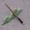 1pc Hand Crafted Makeup Brushes Soft Goat Fox Horse Hair Powder Blush Eye Shadow Blending Brush Green Sandalwood Handle Professional Make Up Brushes (LT105) view 3