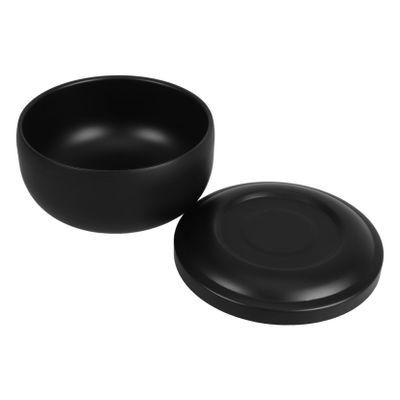 Stainless Steel Shaving Bowl with Lid Portable Shaving Foaming Tool for Men Elegant Design for Home Travel Keeps Soap Moist for