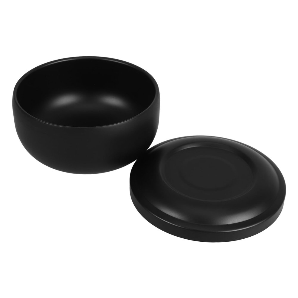 Stainless Steel Shaving Bowl with Lid Portable Shaving Foaming Tool for Men Elegant Design for Home Travel Keeps Soap Moist for