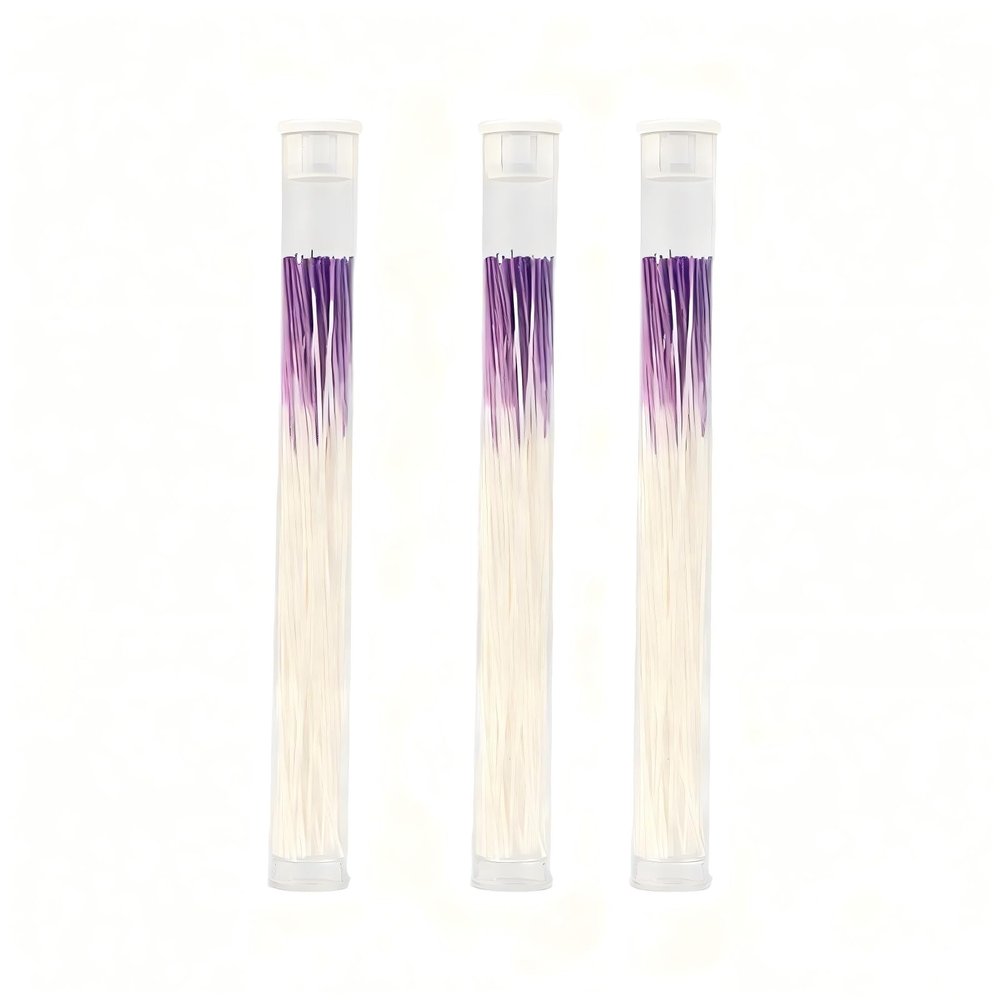 Gusruvti 180 Pcs Ear Piercing Cleaner Floss Disposable earring piercing hole cleaner, Ear Piercing Care Cleaning Line Tool, Earring Hole Cleaner Floss Odor Removal Ear CarePurple