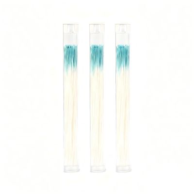 Gusruvti 180 Pcs Ear Piercing Cleaner Floss Disposable Earring Piercing Hole Cleaner, Ear Piercing Care Cleaning Line Tool, Earring Hole Cleaner Floss Odor Removal Ear CareBlue