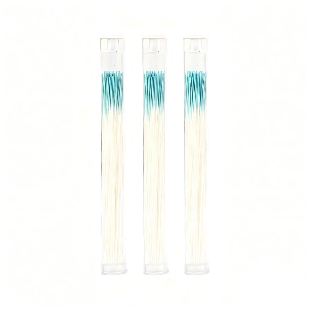 Gusruvti 180 Pcs Ear Piercing Cleaner Floss Disposable Earring Piercing Hole Cleaner, Ear Piercing Care Cleaning Line Tool, Earring Hole Cleaner Floss Odor Removal Ear CareBlue