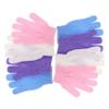 Anneome 4 Pairs Bath Scrub Gloves Bath Mitts for Shower Skin Exfoliator for Body Bathing Accessories Bath Massage Gloves Exfoliating Back Scrubber Exfoiling Gloves Bath Shower Glove Nylon view 1