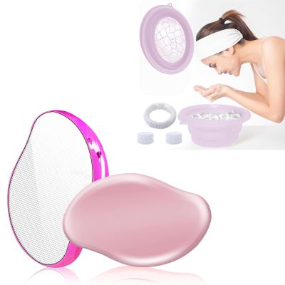 2PCS Crystal Hair Eraser & Portable Ice Bath Bowl for Face