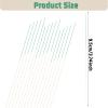 Gusruvti 180 Pcs Ear Piercing Cleaner Floss Disposable Earring Piercing Hole Cleaner, Ear Piercing Care Cleaning Line Tool, Earring Hole Cleaner Floss Odor Removal Ear CareGreen view 2