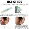 Gusruvti 180 Pcs Ear Piercing Cleaner Floss Disposable Earring Piercing Hole Cleaner, Ear Piercing Care Cleaning Line Tool, Earring Hole Cleaner Floss Odor Removal Ear CareGreen view 3