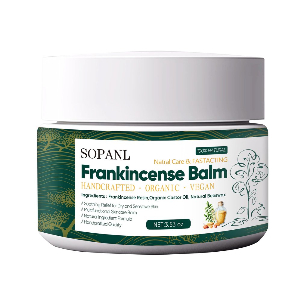 Frankincense Balm Organic | Boswellia Serrata,Contains Shea Butter,Natural Beeswax,Olive Oil | Muscle Tension Relief | Moisturizer for Dry,Cracked Skin,All Skin Types|3.53 oz