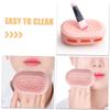 Anneome Exfoliating Silicone Facial Cleaning Brush Multi Functional Face Scrubber for Deep Cleansing Gentle Exfoliation and Massage Hand Fitting Design for Improved Skincare Experience view 3