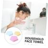 Anneome 3pcs Cotton Jacquard Hand Towels Soft Absorbent Guest Towels for Bathroom Use Quick Drying Washcloths for Face Washing and Hand Drying Option view 3