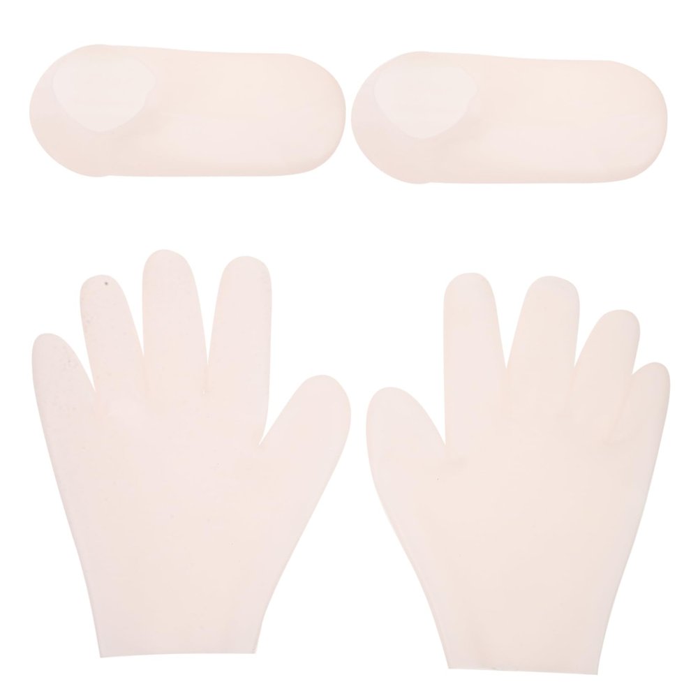 FOMIYES Crew Socks Women Moisturizing Foot Socks Tabi Winter Happy Feet Silicone Gloves