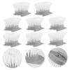 EXHUMKY 8Pcs Long Handle Cleaning Brush Heads Set Automatic Liquid Adding Kitchen Brush Replacement Heads Grey for Dishwashing Pot Cleaning and Bathroom Use view 3