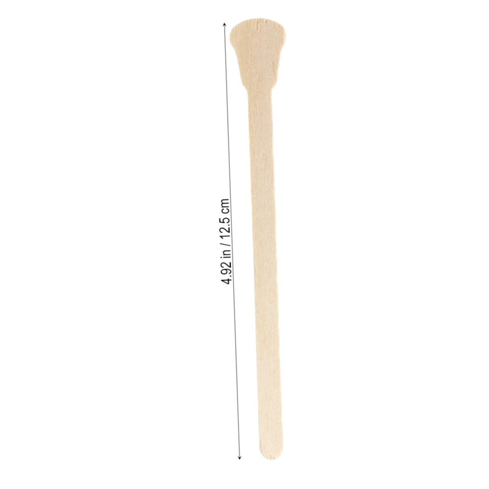 OUNONA 200PCS Wooden Waxing Spatulas Disposable Hair Removal Sticks Natural Color Applicators for Body Waxing and Crafting