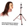 Healeved Wig Stand Tripod Holder for Styling Mannequin Head Display Durable Base for Wigs Hats Glasses for Home Salon Use view 4