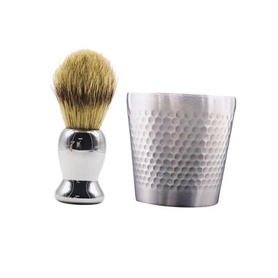 FOMIYES 1Set Men Shaving Brush Set Durable Grooming Kit with Shaving Bowl Soap Bowl Portable Easy to Clean for Travel Business Trips for Him