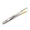 Anneome Portable Curved Eyebrow Tweezer Stainless Steel Makeup Tool for Eyelash Extensions Hair Removal Compact Easy to Clean for Precision Grooming view 1