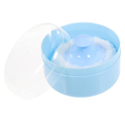 MUCKLILY 1Set Powder Puff Case with Talcum Powder Puff for Boy Girl Talc Powder Container for Easy Application