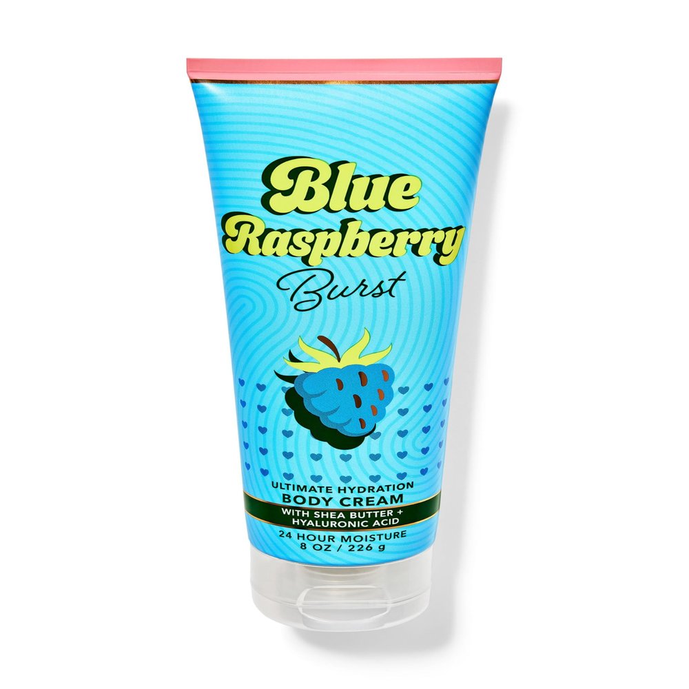 Bath and Body Blue Raspberry Ultimate Hydration Body Cream | 8 Oz