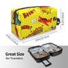 Travel Toiletry Bag for Women Men - Waterproof Cosmetic Toiletries for Girls Kids, Dopp Kit Shaving Makeup Pouch Wash Bags Accessories Organizer, Helicopter view 4