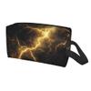 Travel Toiletry Bag for Women Men - Lightning Waterproof Cosmetic Toiletries for Girls Kids, Dopp Kit Shaving Makeup Pouch Wash Bags Accessories Organizer view 2